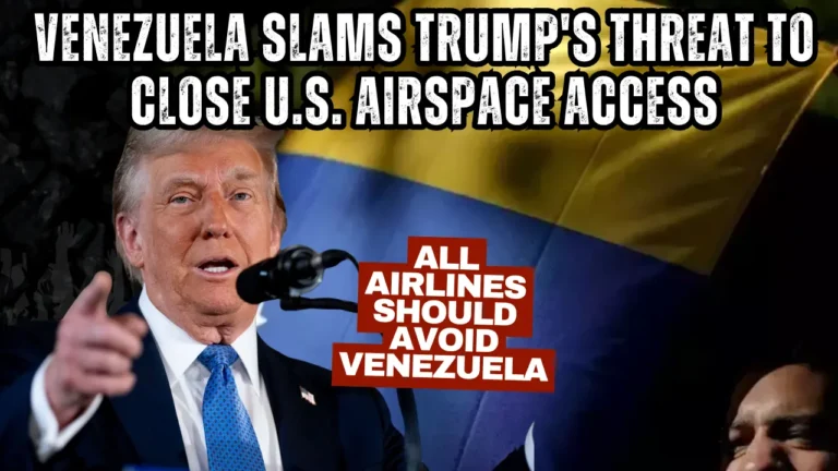 Geopolitical Crisis Venezuela Slams Trump's Colonial Threat to Shut Down Airspace