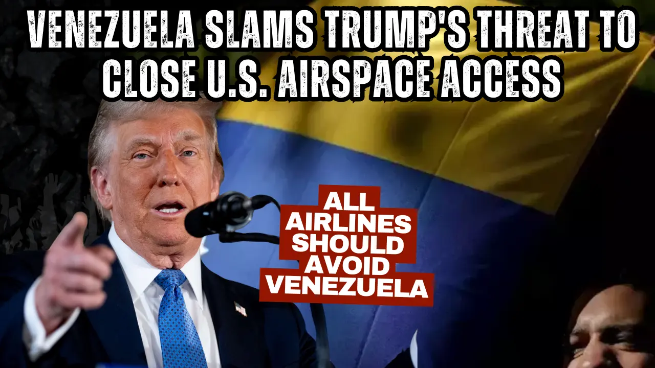Geopolitical Crisis Venezuela Slams Trump's Colonial Threat to Shut Down Airspace