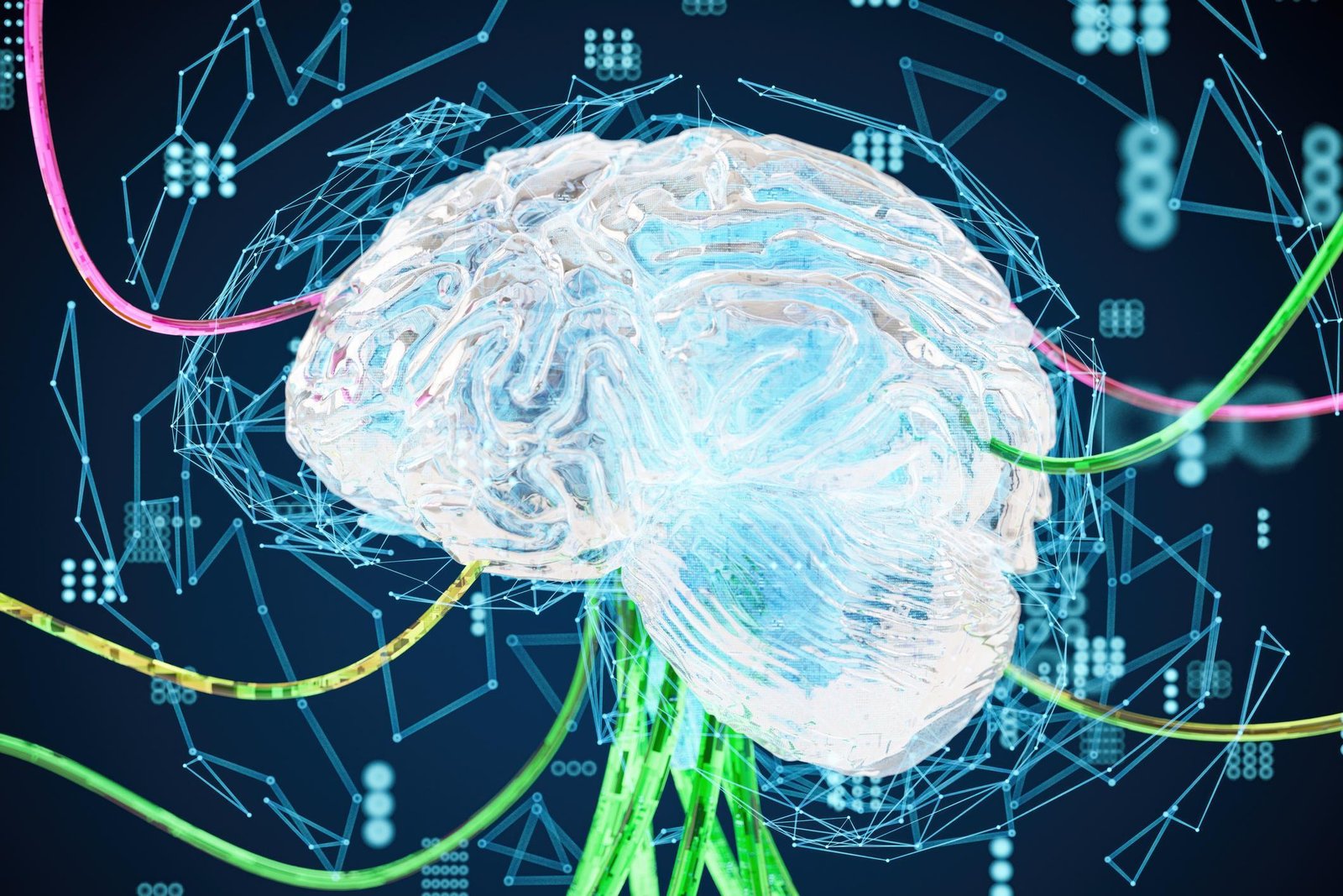 Artificial intelligence interacting with the human brain and neural networks