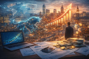 The Western economy transitioning through inflation, digital growth, and the future of work